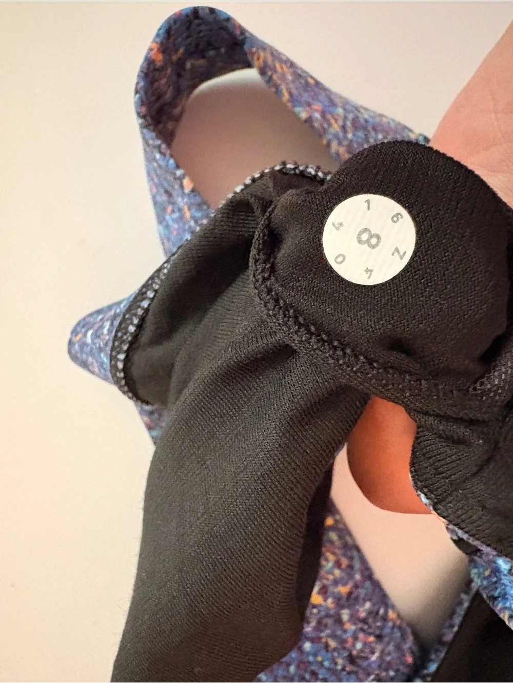 lululemon athletica Blue Multi-Print Scoop Neck Sports Bra